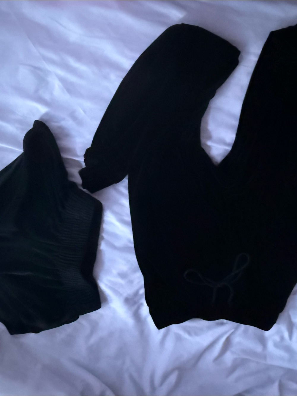 Black Velour Jogger Set - Soft Lounge Top & Pants